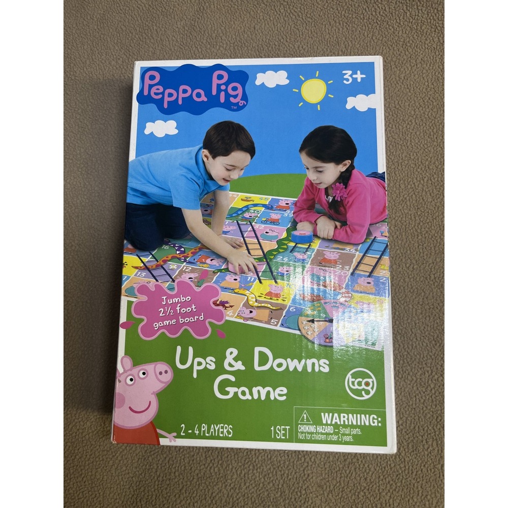 Peppa Pig Ups and‎ Downs Game Jumbo 2 1/2 Foot Game Board TCG 2-4 Players